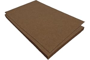 Jtnohx Stiff Felt Sheets, 11 Pcs Felt Fabric, 17.78×28.7cm Colour Fabric Square for Crafts, Craft Material for Sewing (Dark Brown)