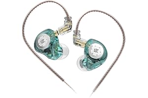 keephifi KZ EDX Pro KZ in Ear Monitor KZ Auriculares Dual DD HiFi estéreo Sonido Escenario Auriculares con Cable Cancelación de Ruido IEM para músicos Cantantes audiófilos (Azul,Sin micrófono)