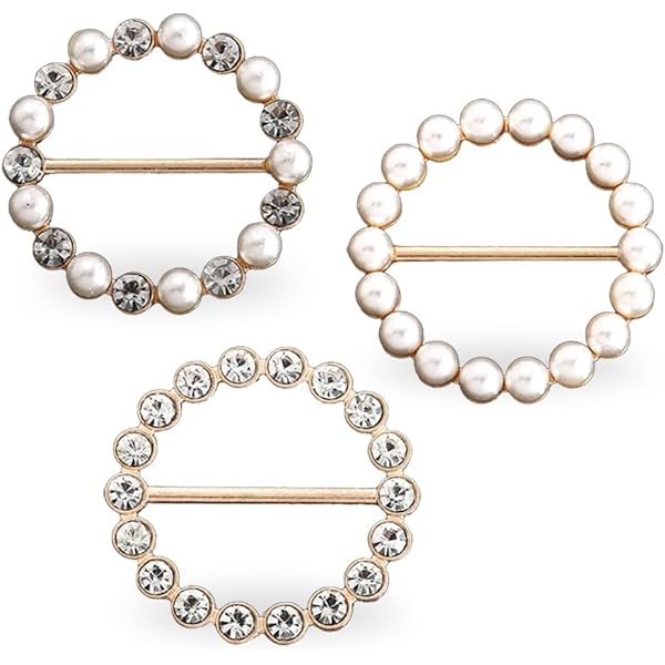 Fermagli E Spille Per Sciarpe Donna - Set 4 Pezzi Multicolore - Foto 12