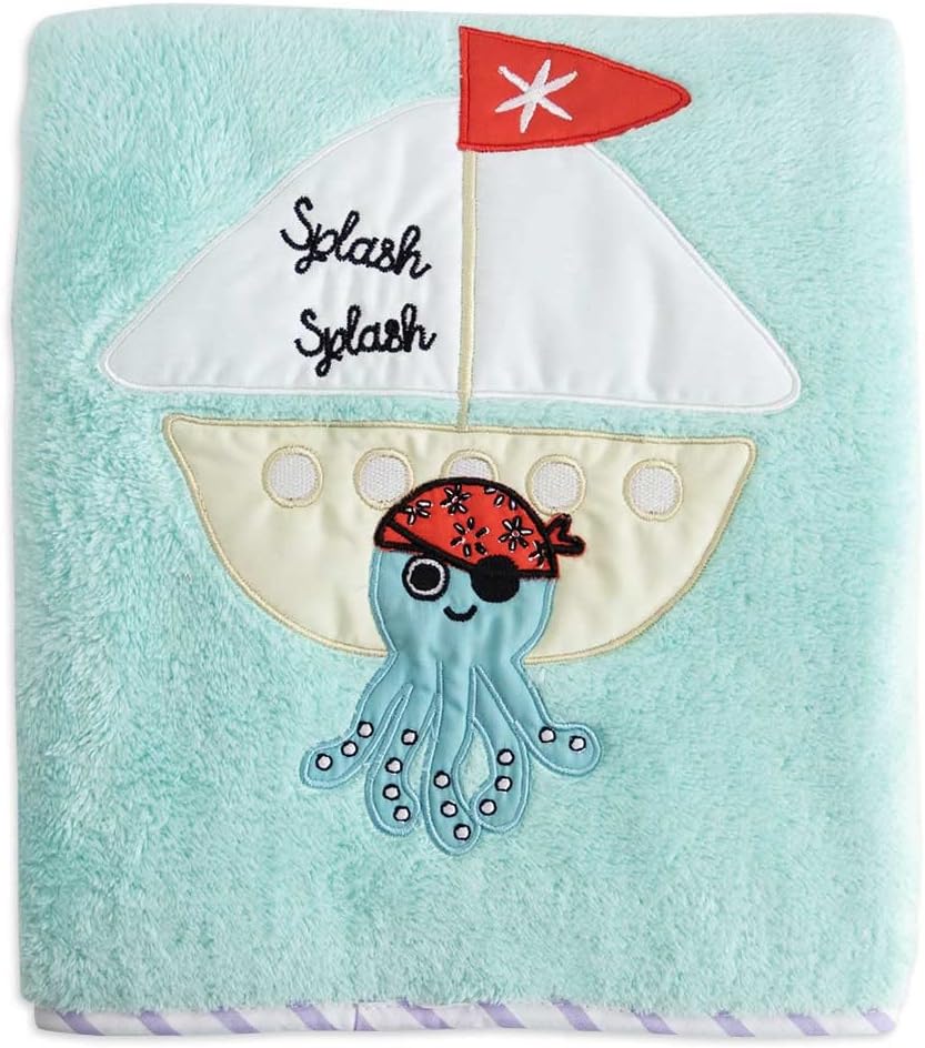 Milk Moo Soft Cuddles Bebek Battaniye Denizci Ahtapot (Turkuaz)