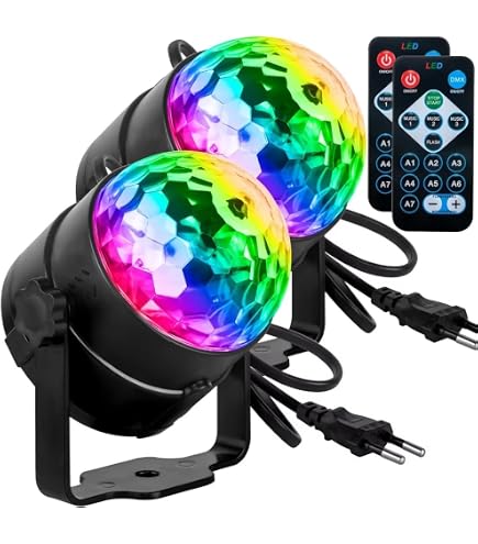 11 Zoll Disco Kugel Mit 360° Drehung, Farbigen LEDs, Bluetooth & Stereo-Sound – Partyleuchte Für