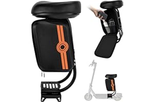 JAOGAUS E Scooter Seat, Waterproof Seat for E Scooter Accessories, Compatible with Ninebot Max G30 Series E Scooter, with Bag, Drill-Free Installation, Supports up to 120 kg