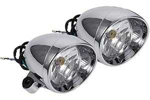 Keenso 2 piezas 12V Faros Auxiliares de Moto, Luz Antinieblas