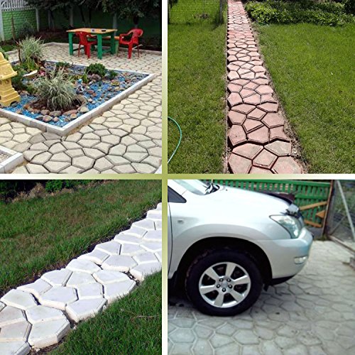 @tec Betonform Schalungsform Gießform Plastikform-Schablone 60x60x6 cm mit zwei Griffen – für Beton, Natursteinpflaster, Kopfsteinpflaster, Pflastersteine, Terrassenplatten, Trittplatten und Gehwegplatten für Garten - 2