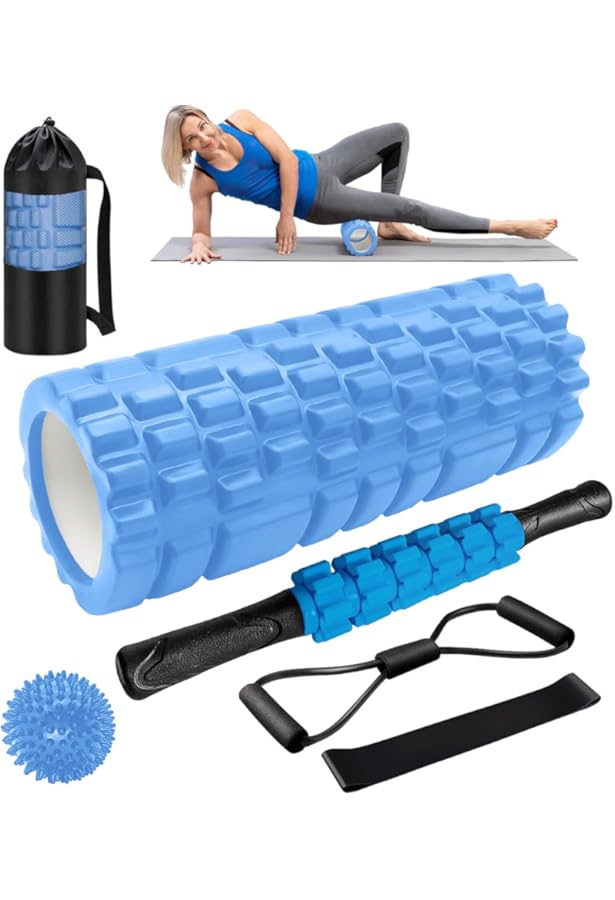 LISTHEN Rouleau Massage Dos, Foam Roller Pour Massage Musculaire, Rouleau De Massage Pour Jambes Et Dos, Physiothérapie Pour Fitness Et Pilates, Hommes Et Femmes