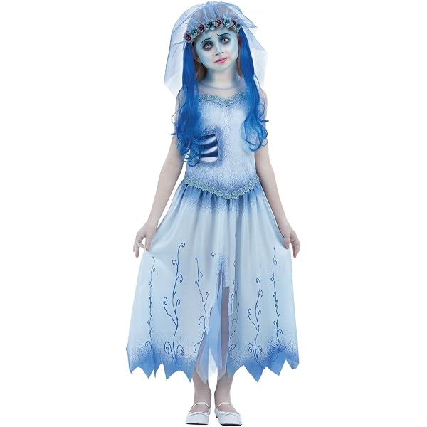Costume Sposa Frankenstein zombie bambina per Halloween e seminare paura