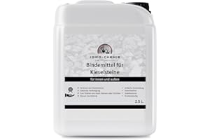 JOWO-CHEMIE Kiesbinder (2,5L) Kiesverfestiger Bindemittel für Kies/Schotter Aller Art Mulchbinder Gartenbahn Steinweg (2,5L)