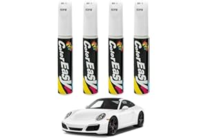 SCOBUTY Bolígrafo Reparador de Arañazos para Coche, Rotulador de Retoque de Pintura, Blanco, 4 Piezas