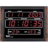 Buy Ajanta Quartz Digital Red LED Rectangle Wall Clock OLC - 105 (39.6 ...