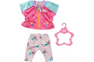 Zapf Creation- Baby Born Completino Casual Rosa-per Bambole da 43 cm-Include Giacca, Pantaloni e Appendiabiti-Facile per Le Mani Piccole-Promuove empatia e abilità sociali-età: 3+ Anni, Colore, 833605