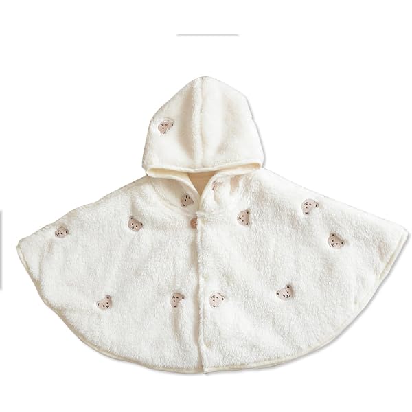 Cape Polaire Double Face Bébé – Côté Coton / Côté Polaire – Taille 95/100 Cm – Pour Fille Ou Garçon