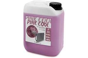 ERRECHOME Errecom Pink Cool, Liquide Radiateur Rose -20°C/+106°C, antigel G12+, G12++ avec paquet d'inhibiteurs Si-OAT 100% silanisé, Prêt à l'emploi, 5 Litres
