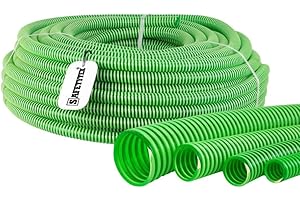 Safetytex PVC Spiralschlauch - Kunststoffspiralschlauch - Saugschlauch mit Hart-PVC Spirale - Förderschlauch -Pumpenschlauch - Poolschlauch - Meterware -Innen-Ø x Außen-Ø 50/57 mm