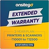 Onsitego 2 Year Extended Warranty for Printers & Scanners from Rs. 10001-12500 (Email Delivery - No Physical Kit)