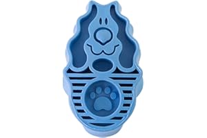 GFTCGK Hundebürste, Hundebürste, für Hundepflege Bürste Hundereinigung Bürste Hundebad Massagebürste für lange kurzhaarige Welpen Waschen Grooming (blau)