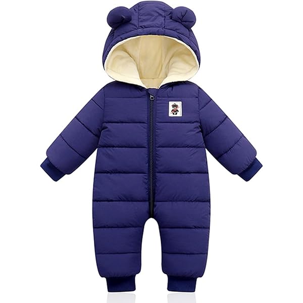 HengBo LED Sneeuwpak baby meisjes jongens winter overall jumpsuit eendelige jas pasgeboren rompertje skipak voor kleine kinderen sneeuwpak winddicht capuchon fleece rompers bovenkleding, roze, 100