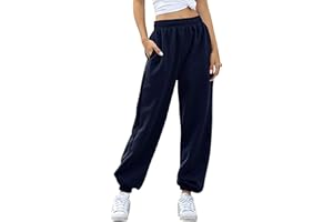 Love My Fashions Women's Plain Gym Sport Jogger Sweatpants & Winters Joggers Pockets Pants and Baggy Elastic Waist Trousers for Casual Hip Hop, Gym and Jogging