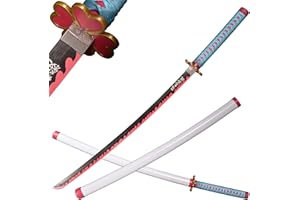 ACTASITEMS Japanese Anime Cosplay Prop Katana Wooden Sword - 104cm, Katana -Kanroji Mitsuri