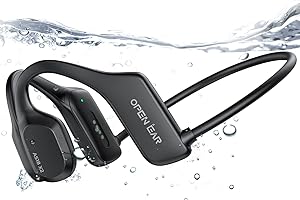 XINSRE Cuffie Conduzione Ossea Nuoto, IP68 Impermeabili Cuffie Subacquee per Piscina Cuffie Sportive Bluetooth 5.3 con Lettore MP3 da 16 G,Wireless Auricolari per Piscina Ciclismo Corsa Nuoto