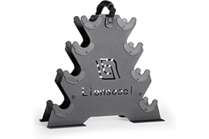LIONSCOOL Premium Solid Steel Dumbbell Rack Stand Only, A-Frame Portable Weight Storage Organizer with Optional Tray and Wheels, Perfect for Home Gym Fitness Equipment Storage