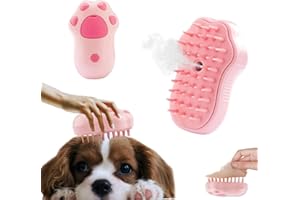 Emafymb Spazzola a Vapore per Gatti, 3 In 1 Spazzola Gatto con Vapore, Steamy Cat Brush, Spazzolas per Gatti Steamy, Capelli lunghi Corti cat Spazzola, Estetico Spazzolas Pazzola Gatto con Vapore