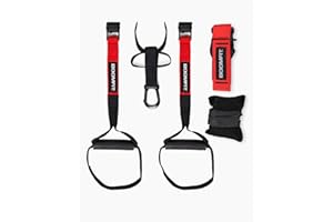 BOOMFIT Correas de Suspensión, Unisex-Adult, Black, One Size