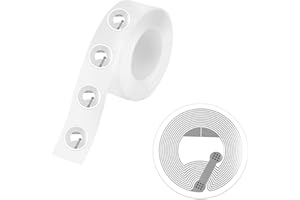 CUINIUNAID 60 Pièces Nfc Tag 25 mm Puce Nfc NTAG213 Rond Carte Nfc Programmable Auto-adhésif Autocollants Nfc pour Téléphone Tablett