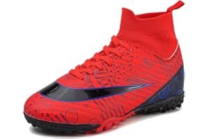 VTASQ Zapatos de Fútbol Niño Botas de Fútbol césped Artificial Zapatillas de Entrenamiento para Adolescentes Zapatillas Deportivas para Interior y Exterior Zapatillas de fútbol.