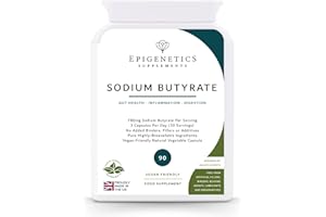 EPIGENETICS Sodium Butyrate | Highest Strength 780mg Butyric Acid | Postbiotics Supplements for Gut & Digestive Health with Delayed Release Capsules | 90 Vegan Capsules | Made in UK