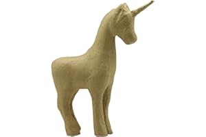 Décopatch SA168O - Un support en papier brun mâché 16x6x21 cm, Licorne