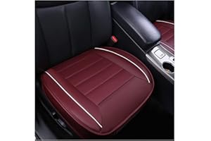 GUOCU Funda Asiento Coche Cubiertas de Asiento de Coche Cojín de Asiento de Coche_Vino Rojo_Asiento Delantero