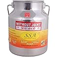 Shiv Shakti Arts® Jointless Stainless Steel Container Milk Can with Lid and handle (1.5 litre) Ghee Container | Ghee Pot | Oil Can | Milk Pot | Steel Dabba | Steel Containers | Milk Box |
