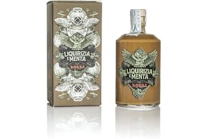 Liquore artigianale Liquirizia e Menta Lolli Limited Edition con astuccio serigrafato. Bottiglia da 500 ml. 17% vol.