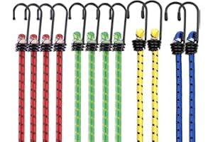 ‎BAUMARKTIC 10x Expander mit Haken & Gepäckspanner - Spanngummis & Gummiseile mit Haken zur Befestigung - div. Längen - extra starker Haken - Autozubehör
