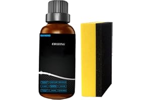 Mineatig Car Plastics Parts Refurbish Agent - 50 ml Car Restorer Cream with Sponge | Restores and Renews Faded for Dull Plastics Rubber Trim Bumpers