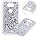 Produktbild LG V20 Hülle,LG V20 Handyhülle,LG V20 Hülle Glitzer,Surakey Luxus Glänzend Glitzer Bling Sechseckiger Stern Muster Weich TPU Bumper Case Silikon Schutzhülle Handy Tasche Rückseite Hülle Etui Cover Ultradünn TPU Tasche Schale Bumper Schutzhülle für LG V20 - Silber