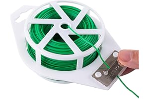 KINGLAKE 100 m de Cuerda para jardín Verde con Cortador para árbol de Plantas