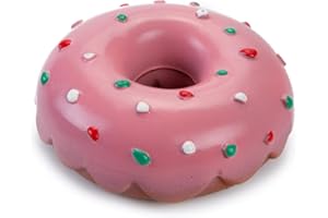 Karlie Doggy Donut Dog Toy, Latex, Pink, 12 x 12 x 5 cm