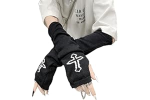 Skateboard Frog Frauen Handschuhe Goth Arm Ärmel Cool Black Moon Cross Printed Hip Hop Armstulpen