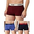 ONN Men's Cotton Boxers (Pack of 3) (Colors May Vary)