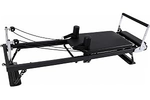 Pilates Reformer maskin hopfällbar med 5 fjädrar – 190 x 57 cm – helkroppsträningsutrustning för hemmaträning kan belastas upp till 125 kg – yoga hemtränare för träning när du ligger ner