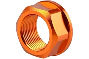 Rippin Moto CNC Billet Rear Axle Collar Nut - Compatible with KTM & Husqvarna (Orange)