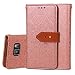 Produktbild Phone Taschen & Hülle Für Samsung Galsxy S7 Edge, European Mural Style geprägt Pressing Flower Pattern PU Leder Geldbörse mit Halter & Foto Frame & Card Slots hülle samsung ( Color : Rose Gold )