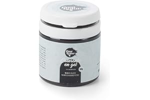 Past Kolor - Colorante Alimentario en Gel - Colorante de Alta Concentración y Pigmento de Calidad - Ideal para Repostería - 50 G (Negro)