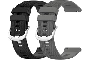 Garmcool 22mm Silikon Armband Kompatibel mit Garmin Forerunner 255 /Vivoactive 4 / Venu 3 Armbänder Ersatz Sport Loop Uhrenarmband für Damen Herren (kein uhr)