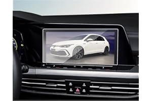 BIBIBO Verre trempé Protection d'écran compatible avec Golf 8 GTI R-Line MK8 GTD GTE Discover Pro GPS Navigateur Écran Protection 10" Dureté anti-rayures 9H Scratch Resistant