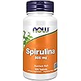 Now Foods, Spirulina, 500mg, 100 Vegan Tablets, Lab-Tested, Soy Free, Gluten Free, Vegetarian, Non-GMO