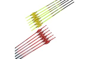 ACCMOS 32 Pollici Freccia in Puro Carbonio, Spine 400-1000 ID 4.2mm Tiro con L'Arco Frecce Piuma Spirale per Gioventù Adulta Arco Compound Archi Ricurvi Caccia e Pratica di Tiro
