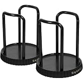 DINHEAROM Black Paper Cup Holder 2 Pieces, Disposable Cup Dispenser Holder for Coffee and Tea, Compact Organizer for Home, Of
