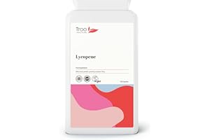 Troo Health Care Lycopene Supplement 15mg - 120 Capsules - 150mg Tomato Powder Providing High Strength 15 mg Lycopene per Vegan Capsule - up to 4 Month Supply - UK Made to GMP Standards